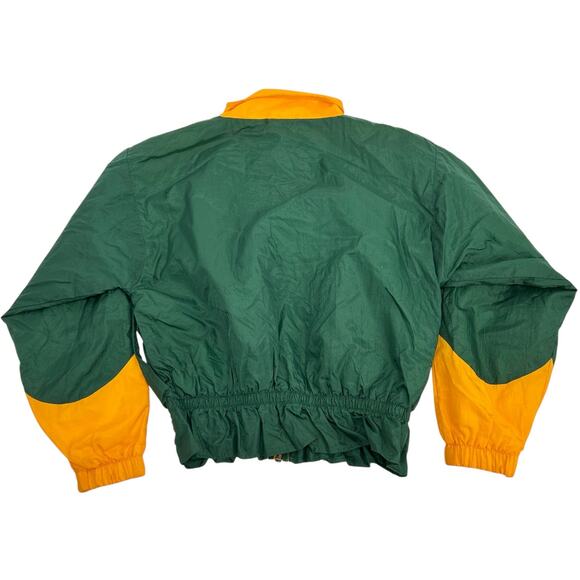 VTG 90s Kids NFL Green Bay Packers Football Nylon Windbreaker Jacket Youth 10-12 - Picture 7 of 8